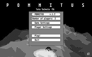 Pommitus atari screenshot